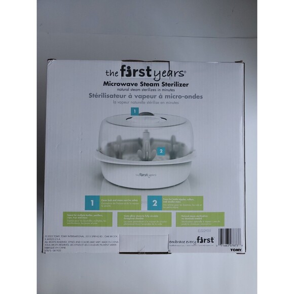 The First Years Microwave Steam Sterilizer New In Box - Picture 2 of 2